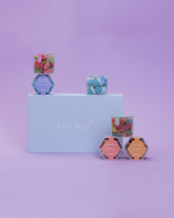 Geschenkbox "Its' a boy" - für Babyshower & Gender Reveal